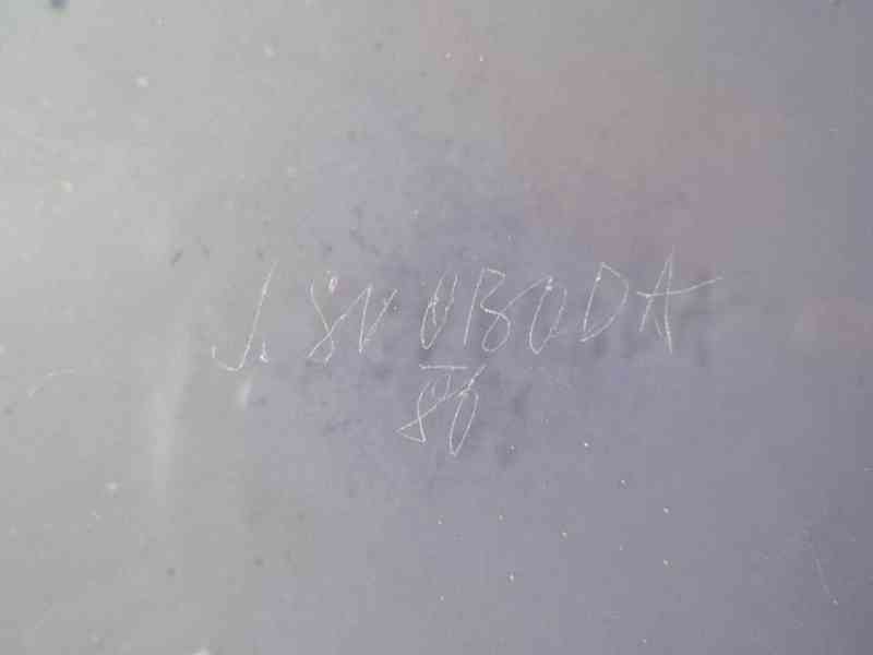 Masivní fialová Váza Jaroslav Svoboda - foto 6