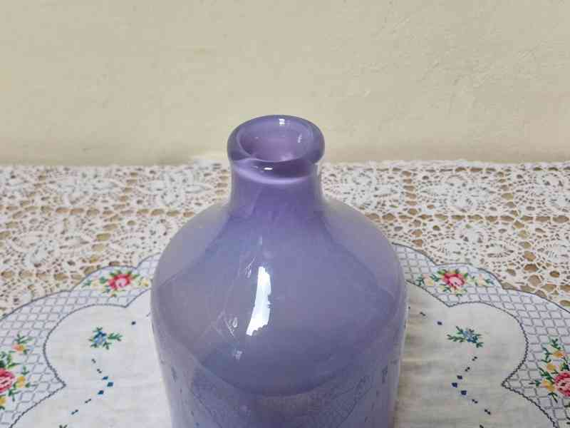 Masivní fialová Váza Jaroslav Svoboda - foto 3