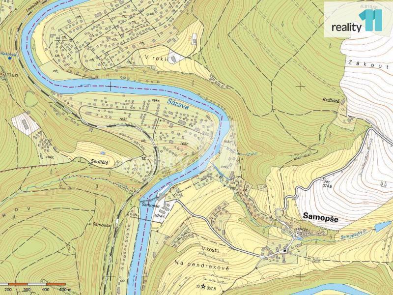 Pozemek  643m2, obec Samopše okr. Kutná Hora - foto 4