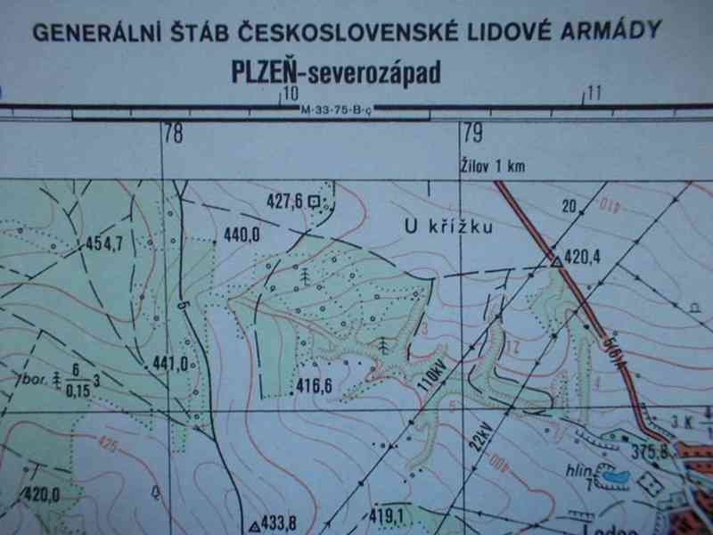 Vojenská profesionální tajná mapa Plzně 1:25 - foto 8