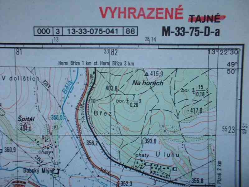 Vojenská profesionální tajná mapa Plzně 1:25 - foto 6
