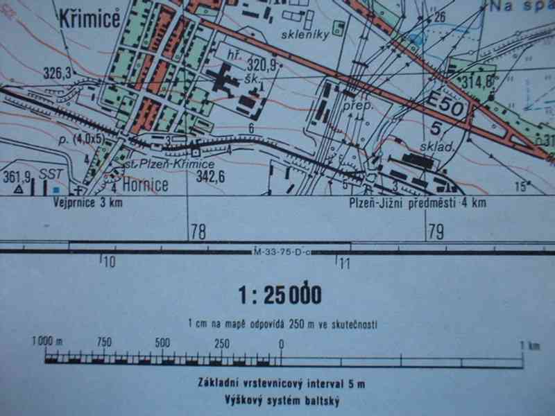 Vojenská profesionální tajná mapa Plzně 1:25 - foto 4