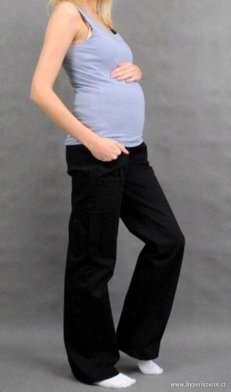 Těhotenské kalhoty s kapsou- vel. M - SLEVA - foto 1