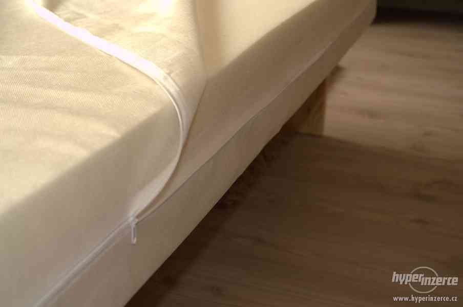 NOVÉ kvalitní manželské postele z masivu s roštem a matrací - foto 8