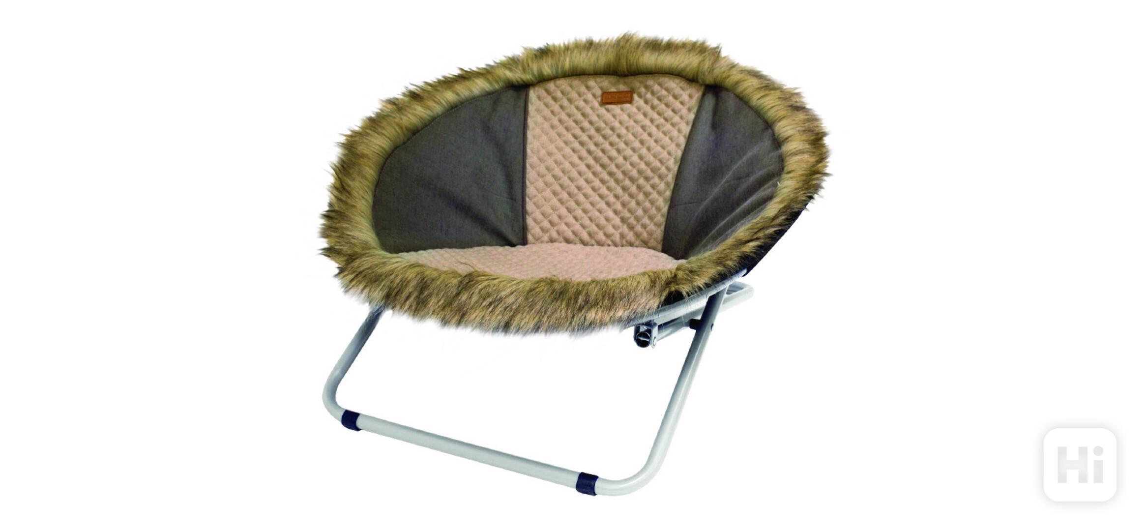 Pelíšek Croci Deckhair Brown Fur 68 x  68 x 42 cm - foto 1