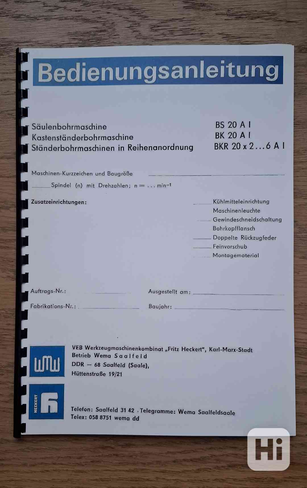 Návod něm. vrtaček BS/BK/BKR-20  - foto 1