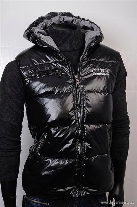 Pánská zateplená vesta CINC s kapucí, - foto 1