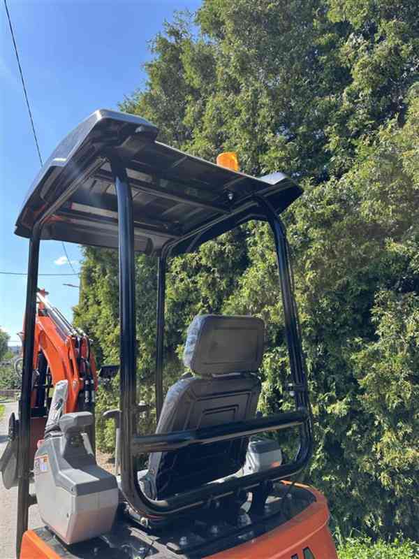 Bagr CRONA CR18 s motorem KUBOTA, mimoosý, RP - foto 8