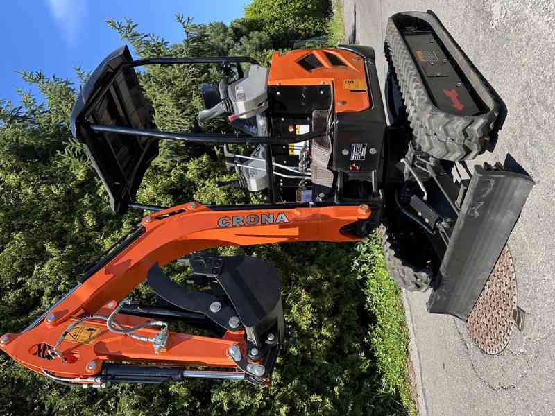 Bagr CRONA CR18 s motorem KUBOTA, mimoosý, RP - foto 2