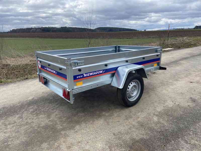 Přívěsný vozík - Niewiadow BE 7320 U sklopný - 2060x1210x380 - foto 3