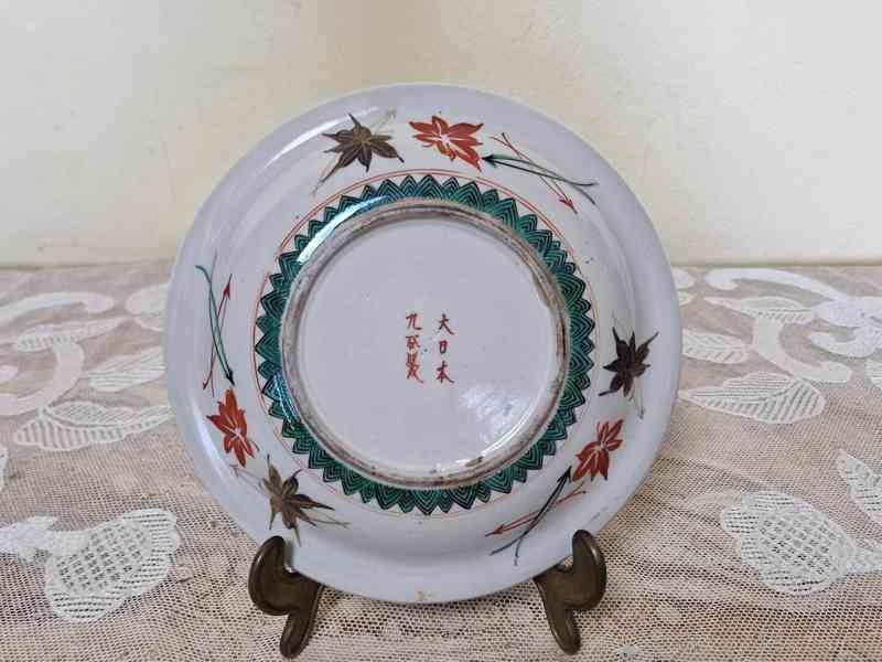 Krásný velmi starý pestře malovaný Talíř Japonsko - foto 4