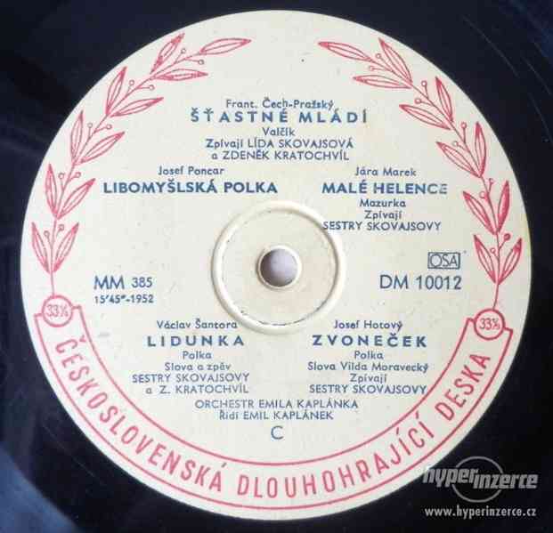 Staré československé gramofonové desky ze začátku 50. let - foto 3