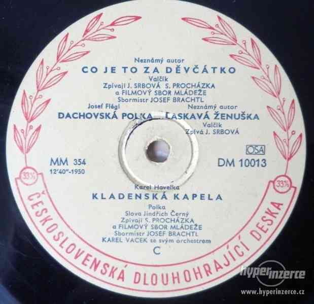 Staré československé gramofonové desky ze začátku 50. let - foto 4