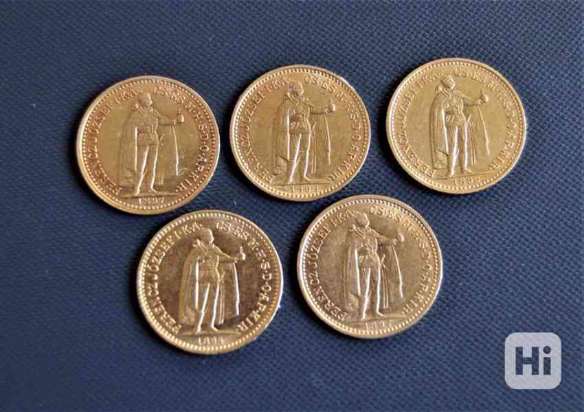 Zlaté mince RU František Josef 20 a 10koruny, 8Zlatníky - foto 1