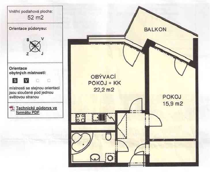 Praha 5 - Stodůlky, byt 2+kk/B. Garáž. stání. - foto 16
