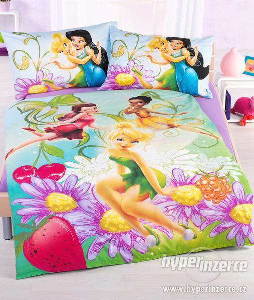 DISNEY POVLEČENÍ NA VELKOU POSTEL FAIRIES VÍLY - foto 1
