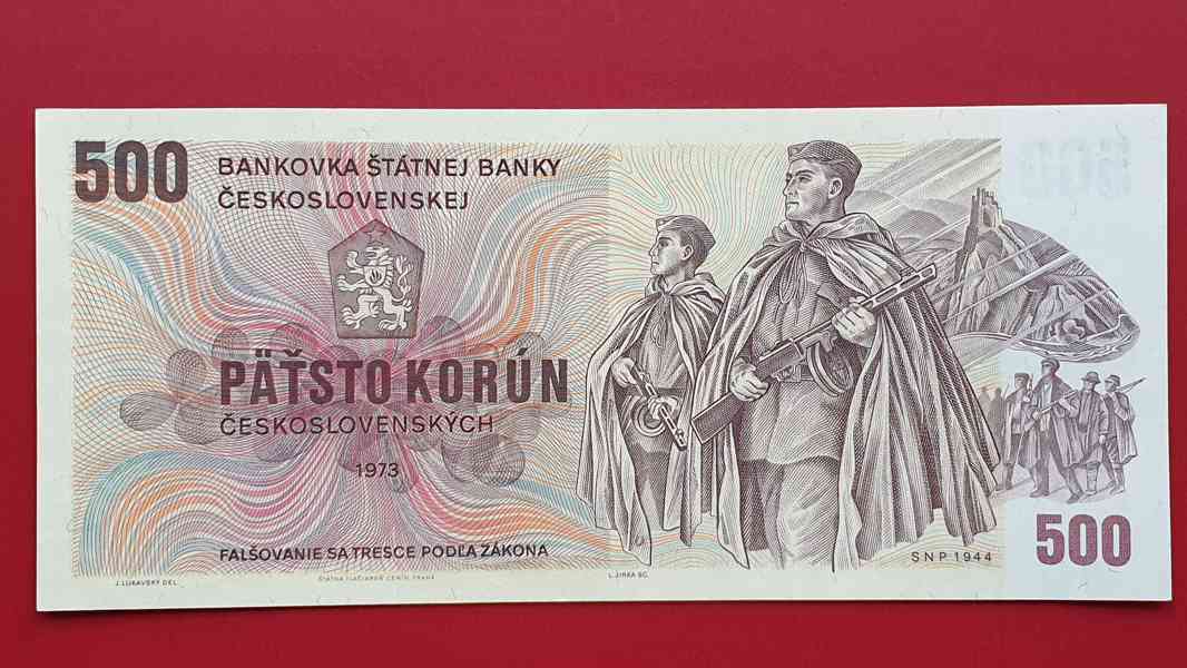 500 korun 1973 Československo UNC - foto 1