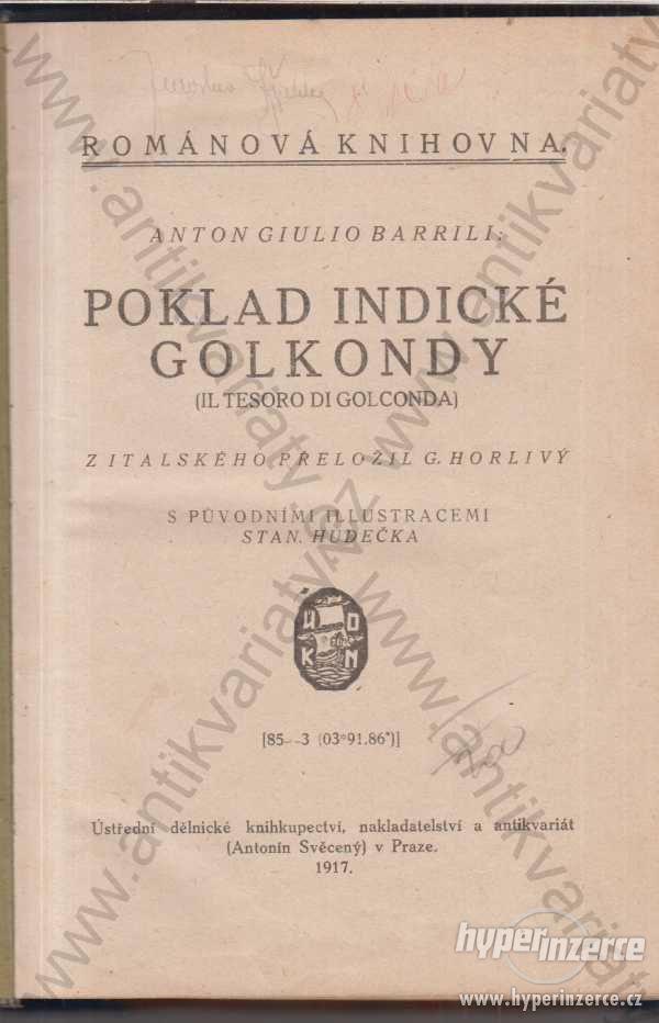Poklad indické Golkondy A. Giulio Barrili 1917 - foto 1