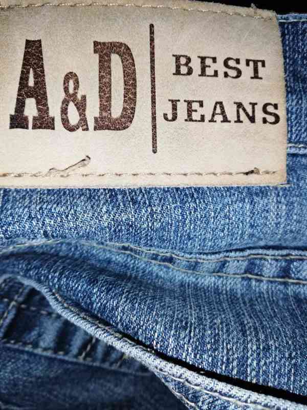 bavlněné džíny A&D vel.32 - foto 3