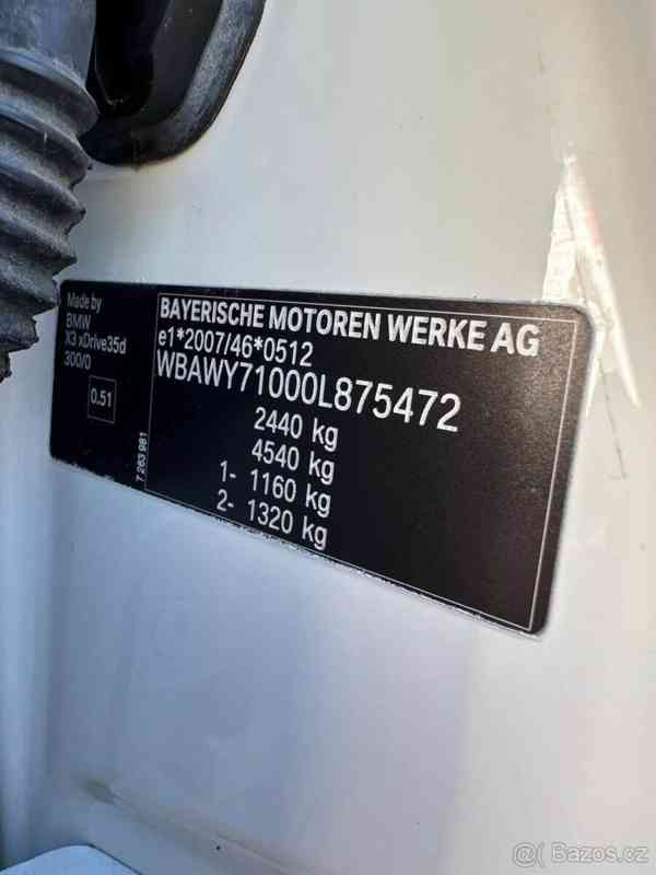 BMW X3 3,0 xDrive35d  BMW X3 X DRIVE M35d, 230 kW - foto 18