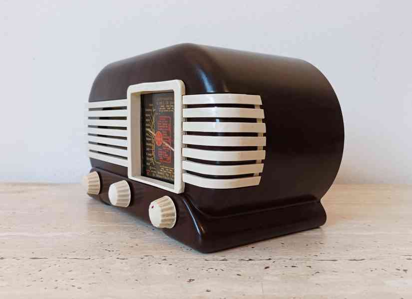 Starožitné rádio Tesla Talisman 307U, excelentní stav   - foto 5