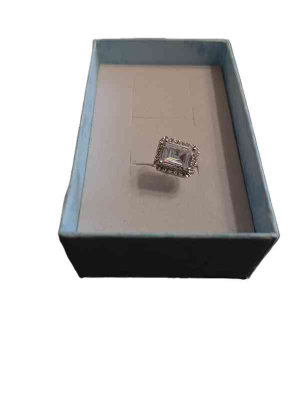 zirkonové diamantové náušnice moisanit - silver 925 plated - foto 4