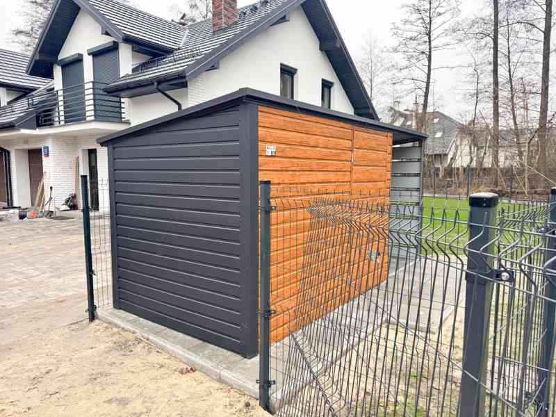 Zahradní domek 3x2m + přístřešek 1,5m -  dveře -  TS965 - foto 2