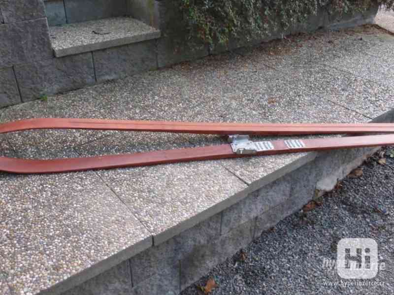 Lyže - dřevěné - foto 2