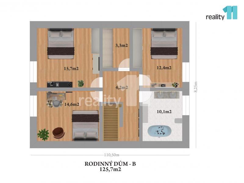 Prodej rodinného domu 5+kk 126 m2, pozemek 1138 m2. Týnec nad Sázavou-Čakovice - foto 8