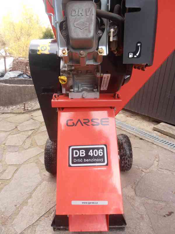 Benzínový drtič větví (štěpkovač) GARSE DB406 - foto 2