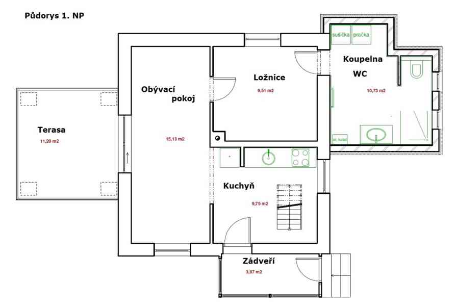 Dům v rekonstrukci 119 m² Velké Březno, Vítov, okr. Ústí n.L - foto 19