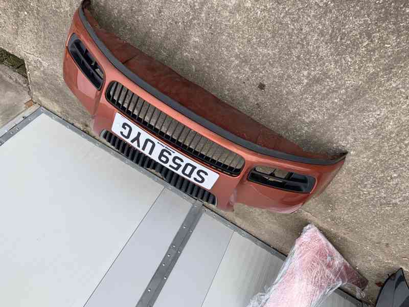 predni naraznik SKODA FABIA 2 II ROOMSTER oranzovy - foto 3