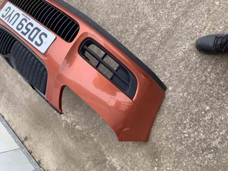 predni naraznik SKODA FABIA 2 II ROOMSTER oranzovy - foto 2