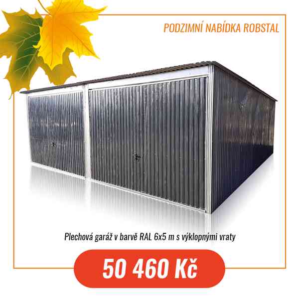 Plechové garáže, typizované,stavební,pozinkované AKCE 16 000 - foto 2
