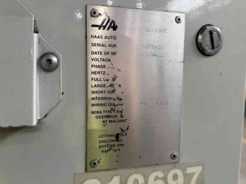 HAAS SL-10HE CNC soustruh kleštinový podavač 2006 - foto 3