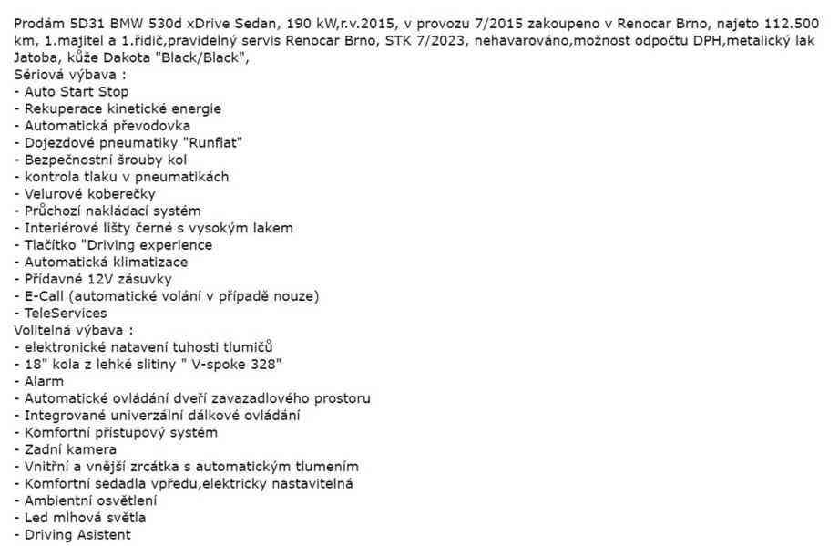 BMW Řada 5 5D31 530d xDrive Sedan	 - foto 11