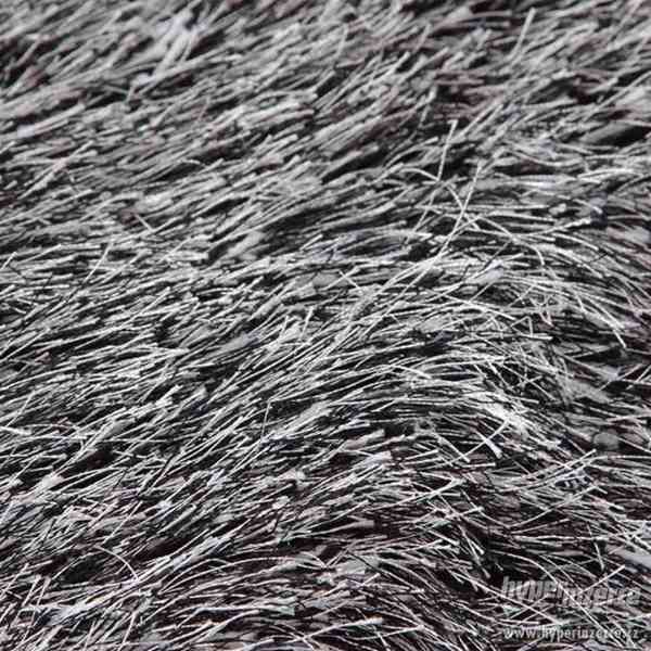 LONGHAIR KOBEREC stříbrno černý,200x300 cm - foto 1