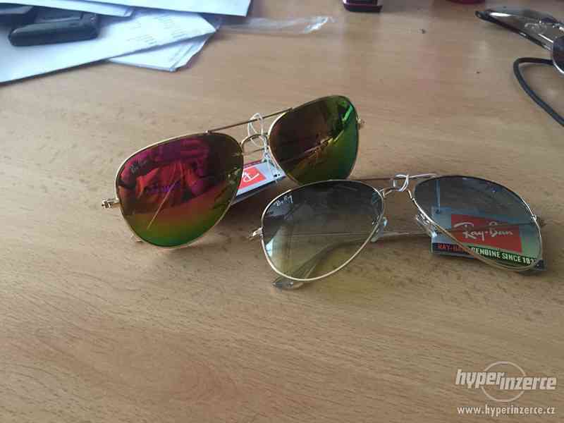 Nové luxusní sluneční brýle Ray Ban - pilotky - foto 2