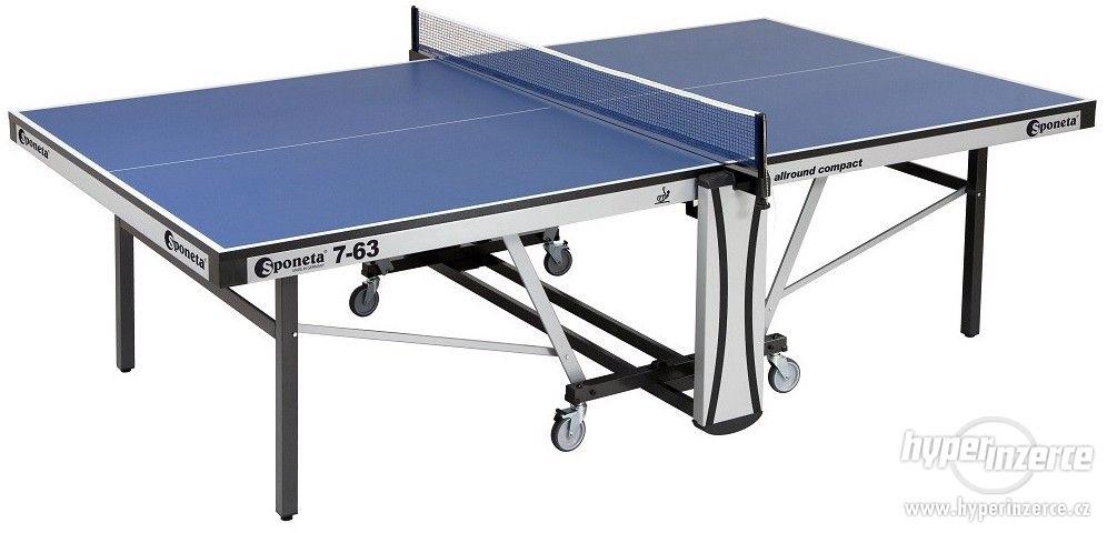 Stůl na stolní tenis Sponeta S7-63i - 1.část - modrý - foto 1