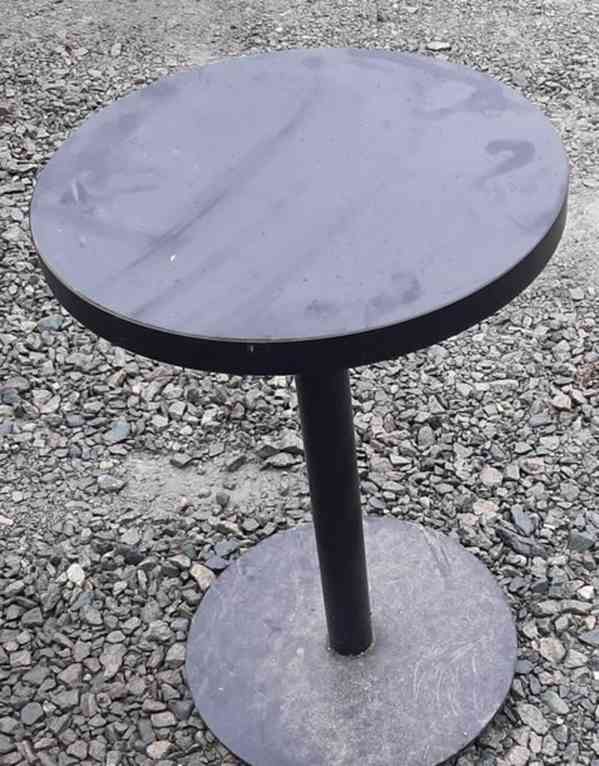 Barový stolek nízký kulatý průměr 50 cm, výška 73 cm  - foto 1