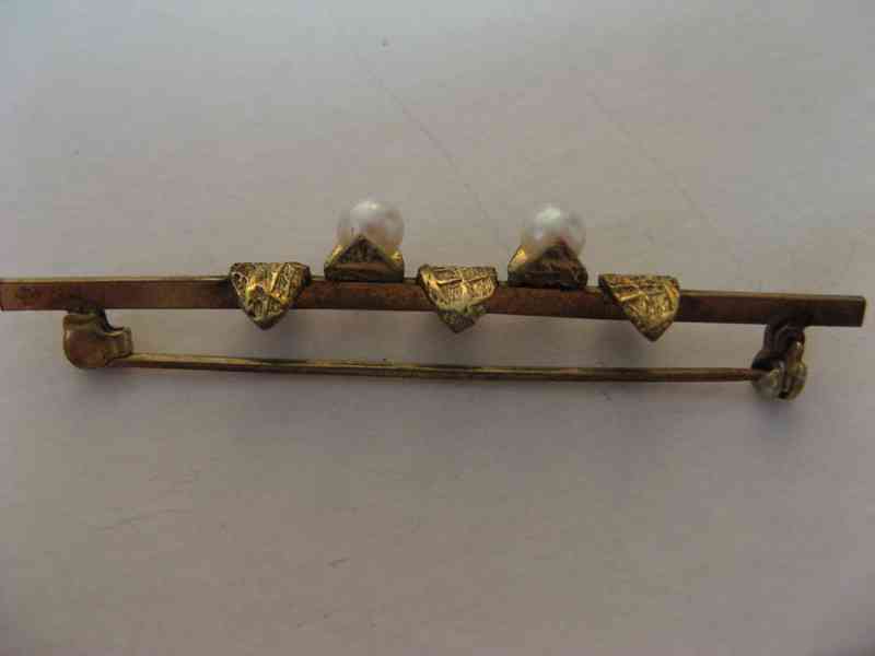 BROŽ ze žlutého kovu  - foto 2