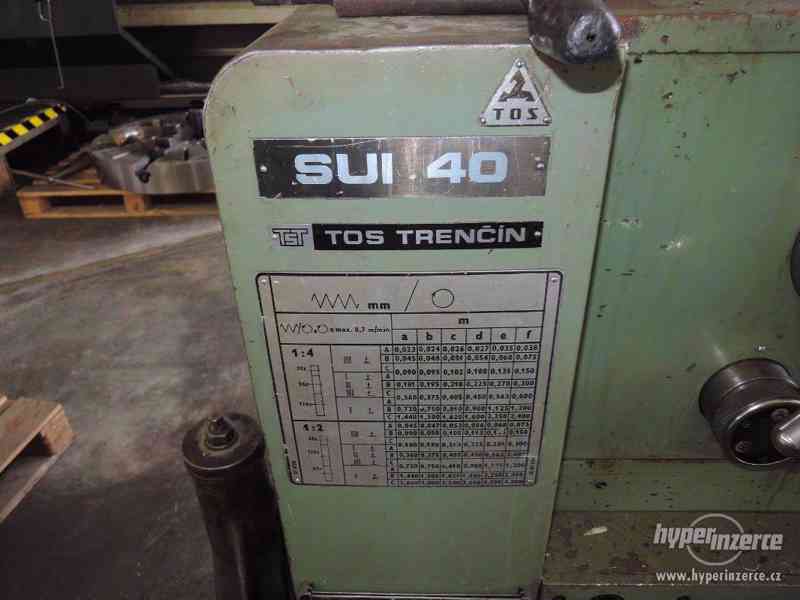 Hrotový soustruh TOS SUI 40/1500 - foto 2