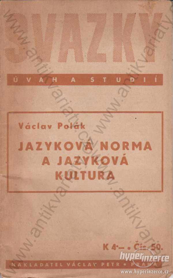 Jazyková norma a jazyková korektura Polák 1941 - foto 1