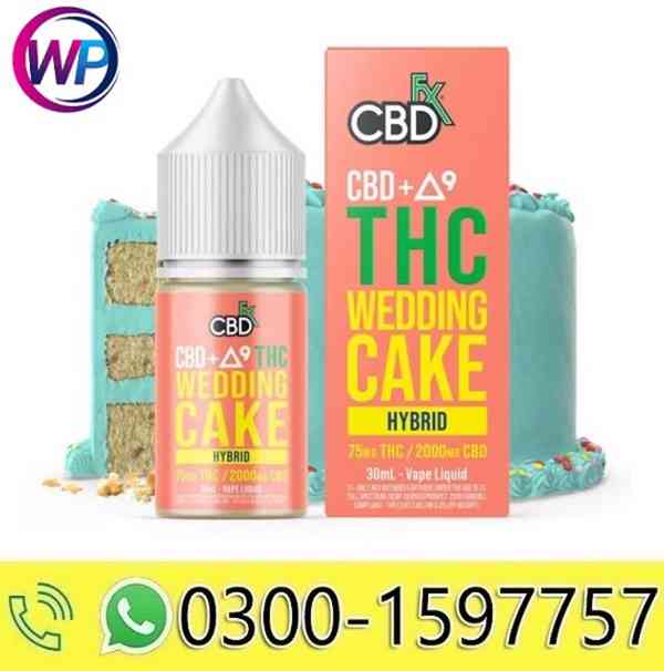 CBD+DELTA-9 THC VAPE JUICE WEDDING CAKE-HYBRID CBDFX 