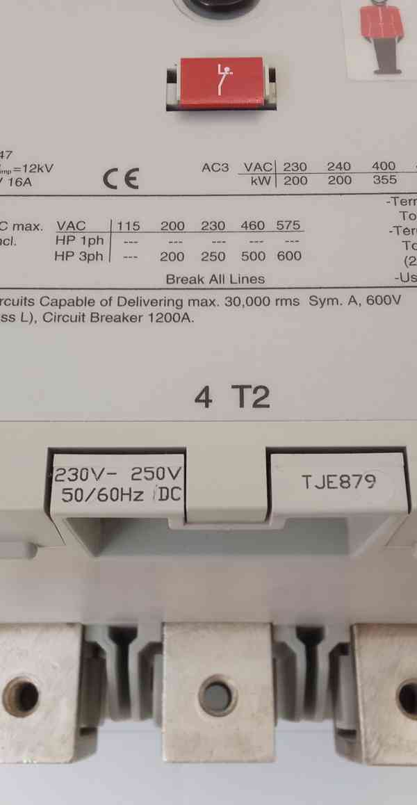 Safety Contactor , třífázový stykač A-B 100-D630 Series B 3x - foto 4