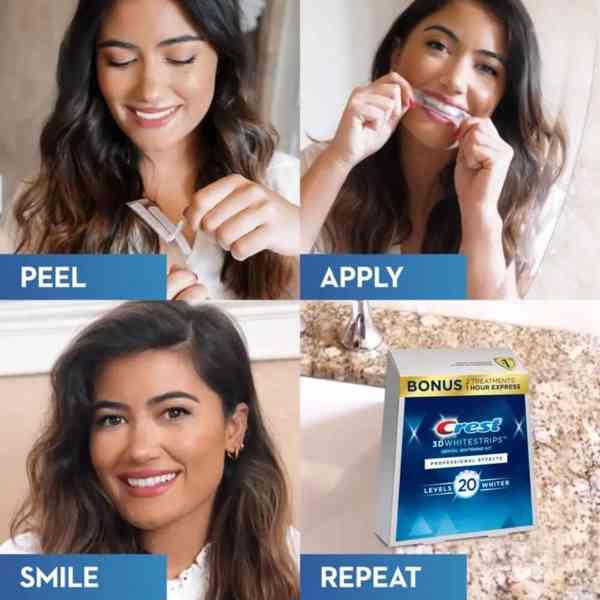 CREST Bělicí pásky 3D Whitestrips pro bělení zubů Level 20 - foto 3