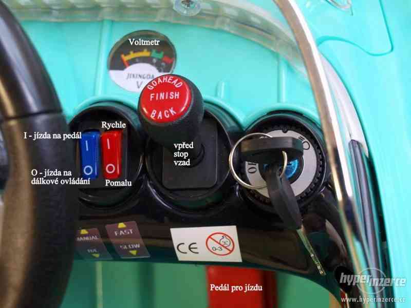 Dětské elektrické auto Cuba s bluetooth 2,4Ghz ovládáním - foto 10