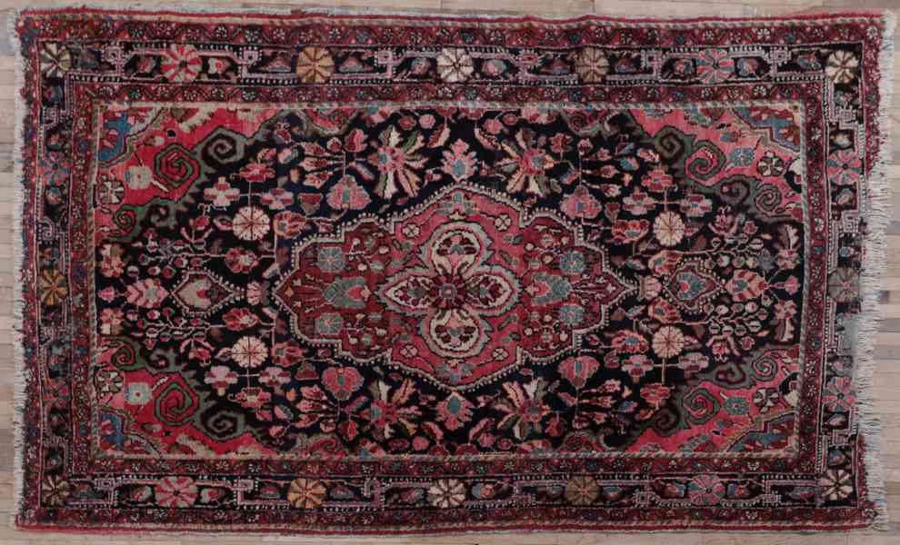 Starožitný perský koberec Hamedan 203 X 134 - foto 5