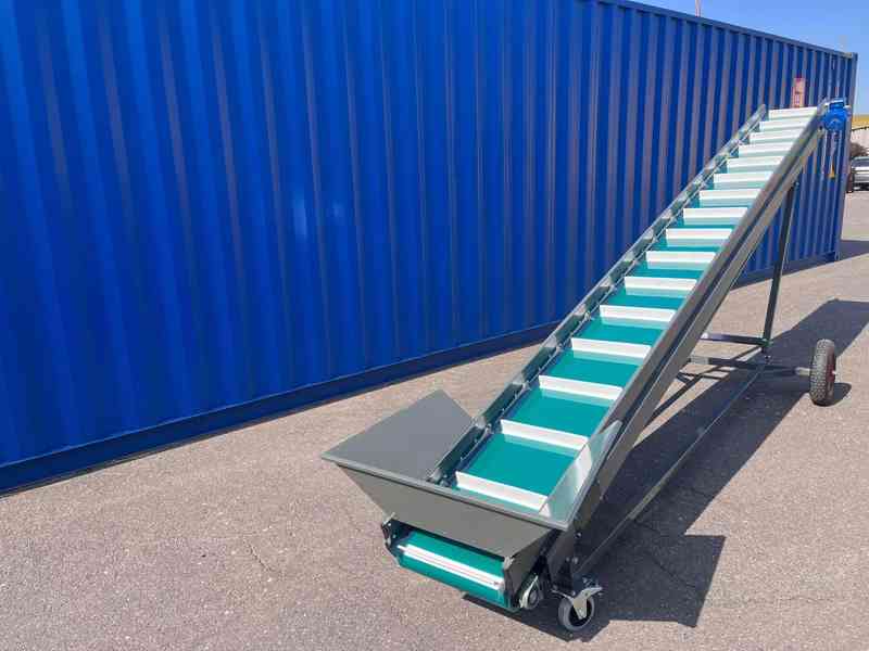 Pásový dopravník s korečky - 5m - foto 4