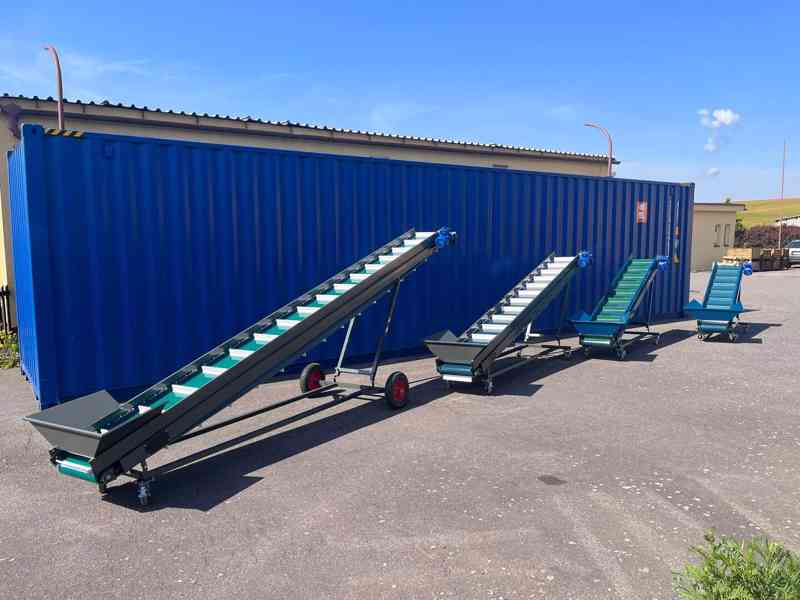 Pásový dopravník s korečky - 5m - foto 5